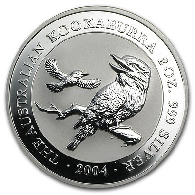 Australia 999 PURE Silver PROOF Kookaburra Coin 2004