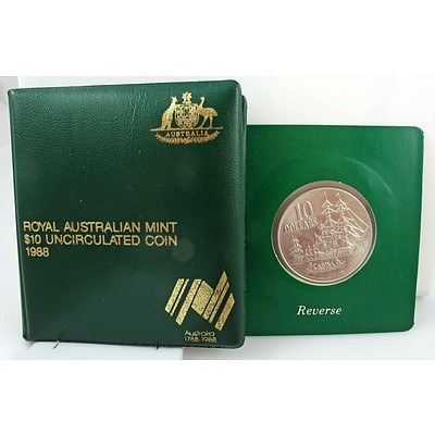 Australia UNCIRCULATED $10 Silver 1988