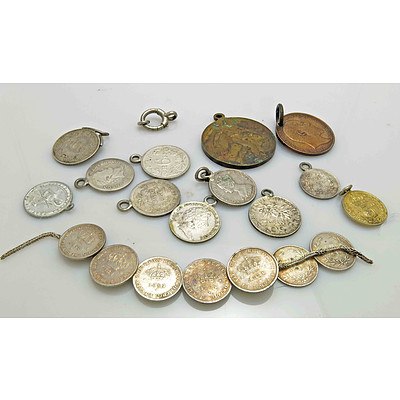 Collection of Coins & Medal Jewellery