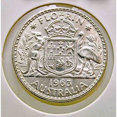 Australia Silver Florin 1963