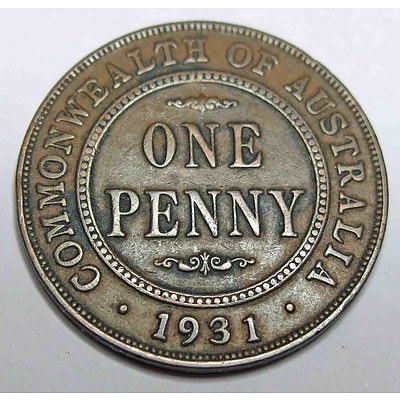 Australia King George V Penny 1931