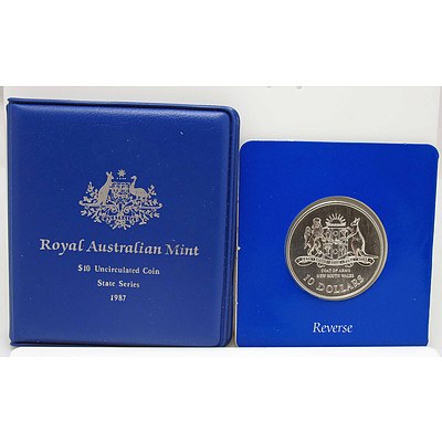 Australia Silver $10 Coin 1987