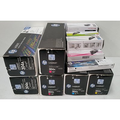 HP & Fuji Xerox Toner Cartridges - Lot of 13