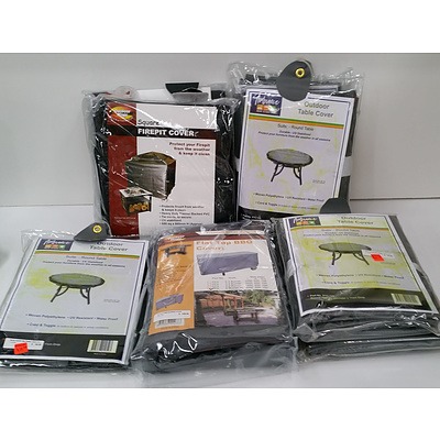Outdoor table & BBQ Covers - Lot of 8 -New in Packets - RRP  over $400