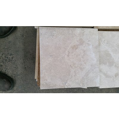 Marble & Sandstone Tiles - Lot of approx 80 pieces
