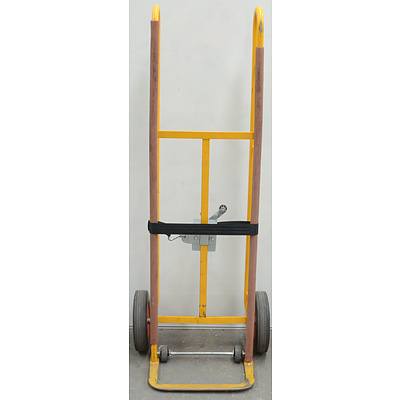 Warehouse Hand Trolley With Ratchet Strap