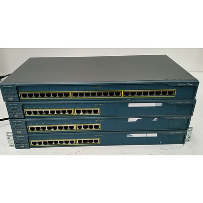 Cisco Catalyst 2950 Series Fast Ethernet Managed Switches - Lot of Four