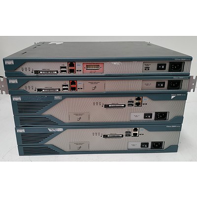 Cisco 2800 Series Integrated Services Router - Lot of Four