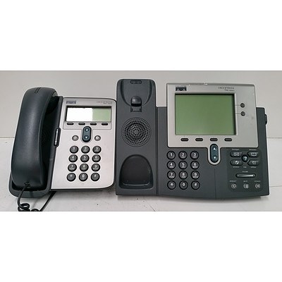Cisco CP-7911/CP-7940/CP-7960 IP Phones - Lot of 32