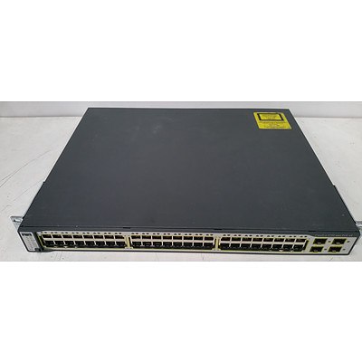 Cisco Catalyst 3750G Series PoE-48 48-Port Gigabit Managed Switch