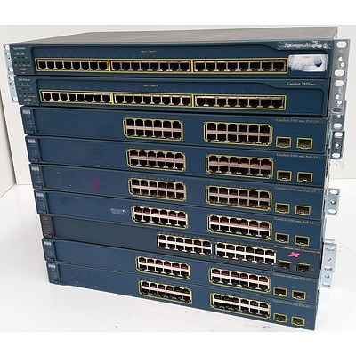 Cisco Managed Switches - Lot of 9