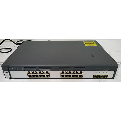 Cisco Catalyst 3750 Series 24-Port Gigabit Managed Switch