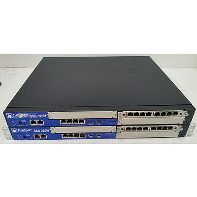 Juniper Networks SSG-320M Secure Service Gateway - Lot of Two