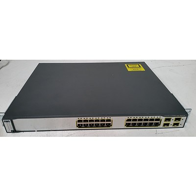 Cisco Catalyst 3750G Series PoE-24 24-Port Gigabit Managed Switch