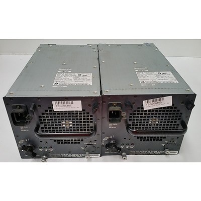 Cisco Catalyst 6500 Series Network Chassis Power Supply - Lot of Two