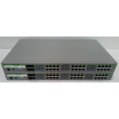 Allied Telesis AT-9924TL-EMC2 24-Port Gigabit Managed Switch - Lot of Two