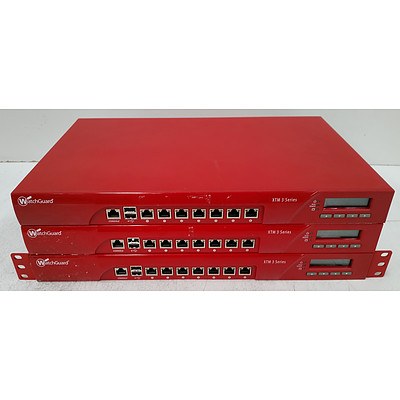 WatchGuard XTM 330 NC5AE7 Firewall Security Appliance - Lot of Three
