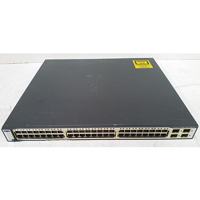 Cisco Catalyst 3750G Series PoE-48 48-Port Gigabit Managed Switch