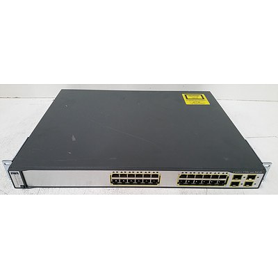 Cisco Catalyst 3750G Series PoE-24 24-Port Gigabit Managed Switch