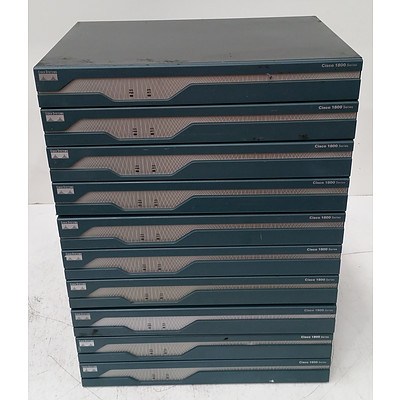 Cisco 1800 Series Integrated Services Router - Lot of 10