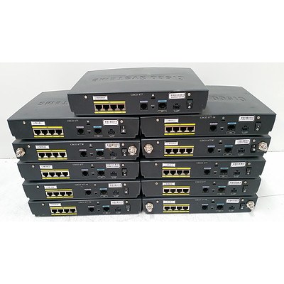 Cisco 800 Series Routers - Lot of 11