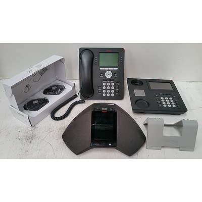 Lot of Assorted Avaya Phones and Conferencing Equipment