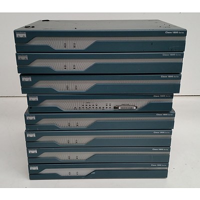 Cisco 1800 Series Router - Lot of Eight