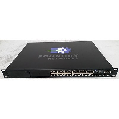 Foundry Networks FastIron FLS 624 24-Port Gigabit Managed Switch