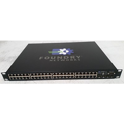 Foundry Networks FastIron FLS 648 48-Port Gigabit Managed Switch