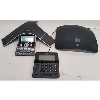 Bulk Lot of Assorted Cisco IP Office Phones and Conferencing Equipment - Lot of 130