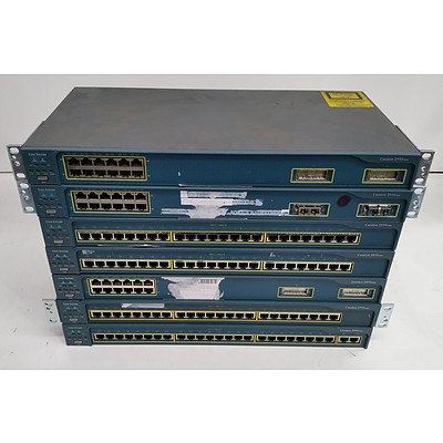 Cisco Catalyst 2950 Series Managed Switch - Lot of Seven