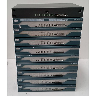 Cisco 1800 Series Integrated Services Router - Lot of 10