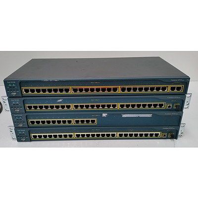 Cisco Catalyst 2950 Series Fast Ethernet Switches - Lot of Four