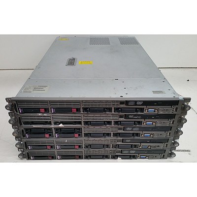 HP ProLiant DL360 G5 1RU Rack Mount Servers - Lot of Five