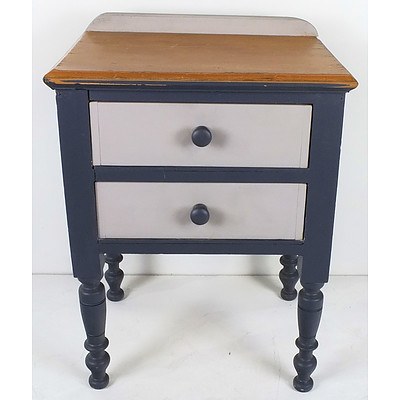 Rustic Painted Side Table