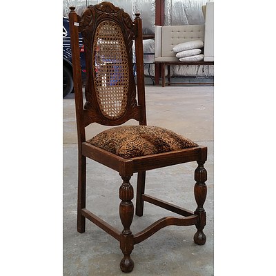 Jacobean Revival English Oak Dining Chair