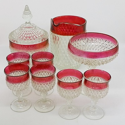 Group of Cut Crystal and Moulded Glass