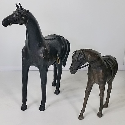Two Leather Horses