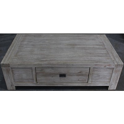 Detroit Acacia Coffee Table - Brand New