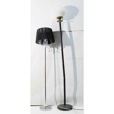 Two Tall Standard Lamps