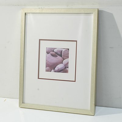 Group of Corral and Sea Stone Framed Photographs