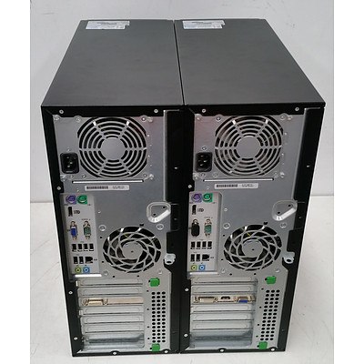 HP Compaq 8000 Elite Convertible Minitower Core 2 Quad (Q9505) 2.83GHz Computer - Lot of Two