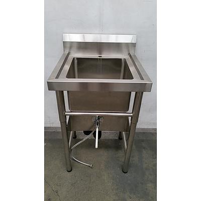 Commercial Stainless Steel Sink With Stand