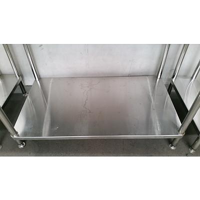 Simply Stainless Commercial Stainless Steel Benches - Lot of Four