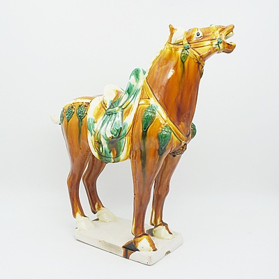 Reproduction Tang Style Sancai Glaze Horse