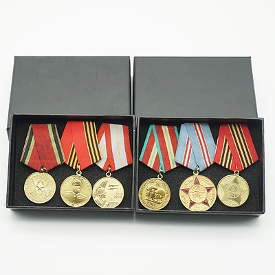 Six Various Russian Medals