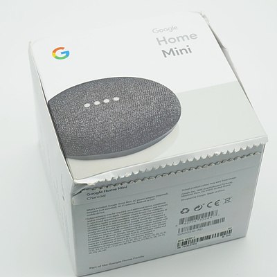 Charcoal Google Home Mini-New