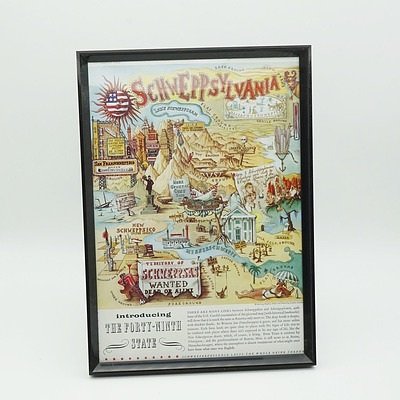 Vintage Schweppsylvania The Forty Ninth State Advertisement