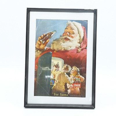 1950 Coca Cola Christmas For Santa Advertisement