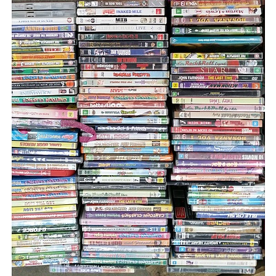 Assorted DVDs  Predominantly G & PG - Lot of Approx 110